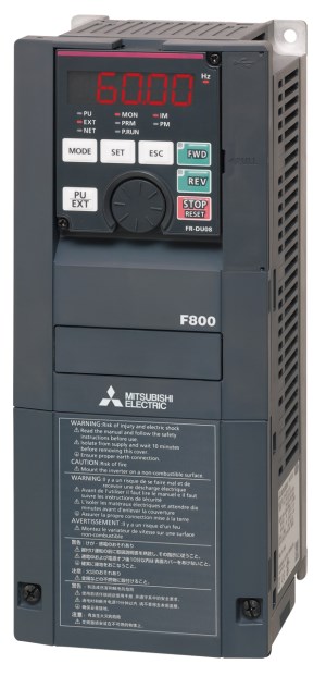 Mitsubishi introduces F800 variable frequency drive
