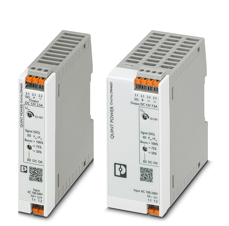 Phoenix Contact introduces QUINT POWER 12V AC/DC power supplies