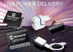 Microchip announces UPD100X USB power delivery controllers
