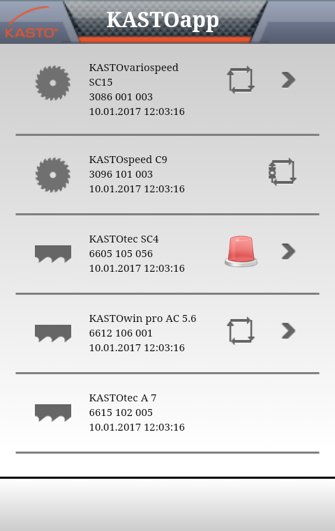 Thumbnail for KASTO introduces KASTO machine monitoring app