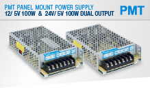 Delta Introduces two New 100W PMT Series Dual Output Power Supplies