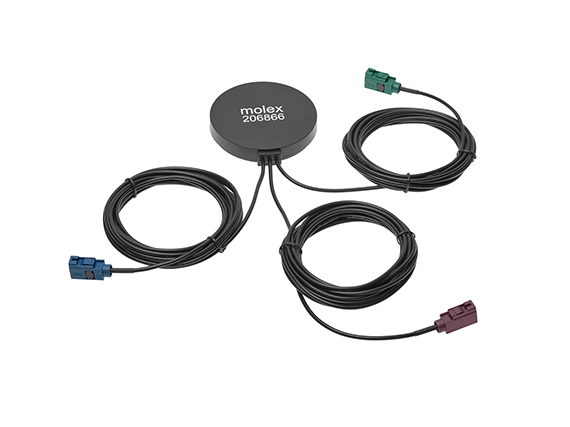 Molex announces 3-in-1 (4G/Wi-Fi/GPS) external antennas