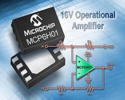 Thumbnail for Microchip Technology announces 16V op amps