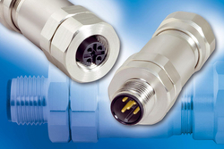 Binder offers stainless steel 713 series M12 connectors