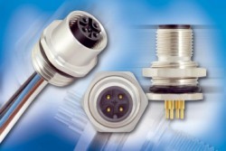 Binder releases stainless steel M12 panel mount connectors