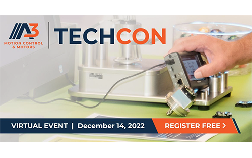 Virtual A3 TechCon Runs Dec. 14 with Latest in Industrial Motion Control and Motors