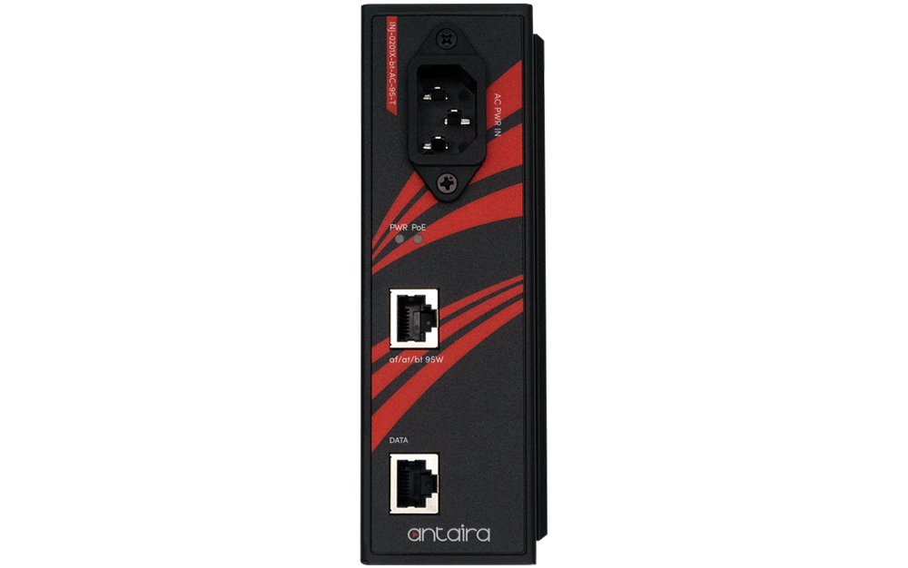 Thumbnail for Antaira Launches 95W High Power 10GbE AC Powered PoE++ Injector for -40° to 167°F Rugged Applications