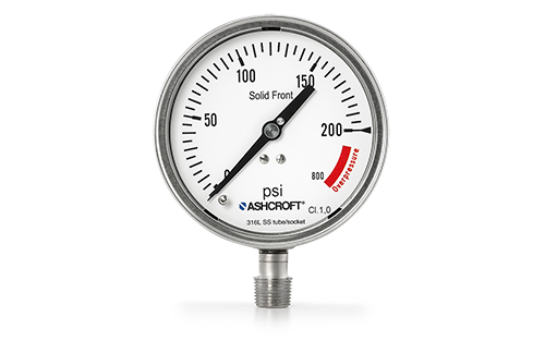 Ashcroft Offers 1209 Pressure Gauge with Option XRA to Withstand Overpressure