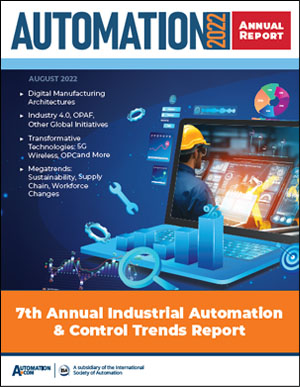 Thumbnail for Ebook - Automation 2022: Annual Industrial Automation & Control Trends Report - August 2022