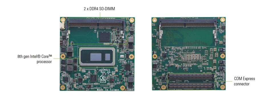 Axiomtek introduces CEM521 COM Express Type 6 module