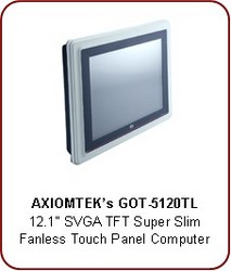 AXIOMTEK announces GOT-5120TL fanless touch panel computer