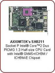 AXIOMTEK announces SHB211 half-size CPU Card
