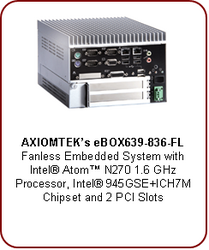 AXIOMTEK announces eBOX639-836-FL embedded computer