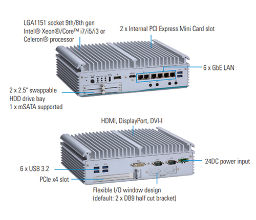 Axiomtek introduces eBOX710-521-FL fanless embedded system