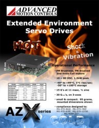 Advanced Motion Controls releases AZX series servo drives