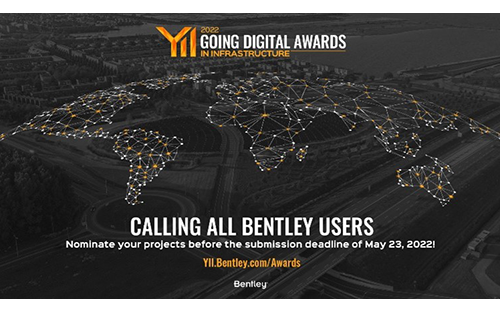 Thumbnail for Bentley Systems Calls for Nominations for the 2022 Going Digital Awards in Infrastructure