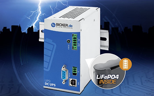 Bicker Presents DC Emergency Power Supply with Integrated LiFePO4 Battery