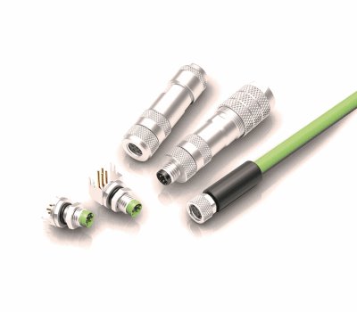 Binder USA releases 818 series M8 molded cordset and panel mount connectors
