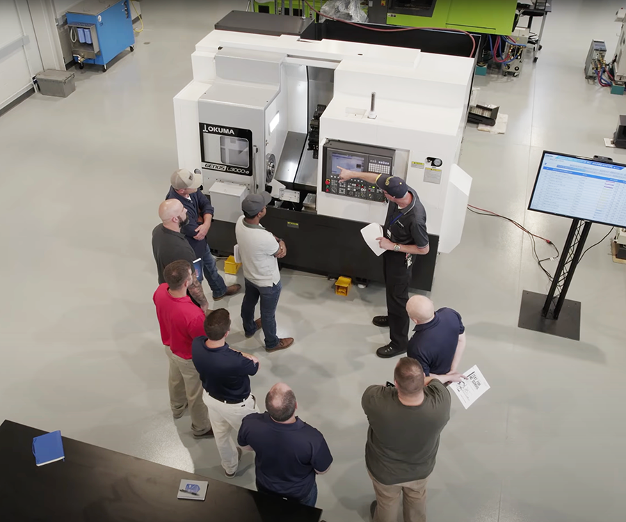 Figure 1:&nbsp;Okuma Machine Tool Academy is operated in partnership with Rowan-Cabarrus Community College.