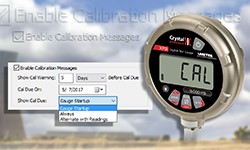 AMETEK Sensors announces automatic calibration alert to XP2i pressure gauge
