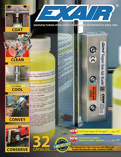 EXAIR releases Catalog 32 compressed air safety resource