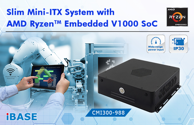 IBASE announces CMI300-988 Mini-ITX system