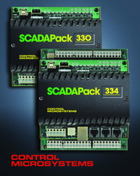 Control Microsystems announces SCADAPack 330 and 334 controllers