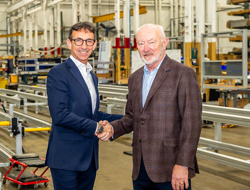 Valerio Soli Coesia Divisional CEO- Industrial Markets Solutions (Left) and Richard Shore Sr. AMC Former CEO (Right)