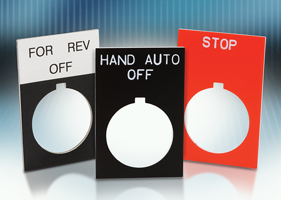 AutomationDirect announces 22mm pushbutton legend plates