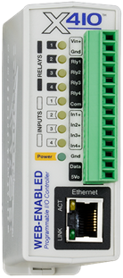 ControlByWeb introduces X-410 Ethernet I/O control module