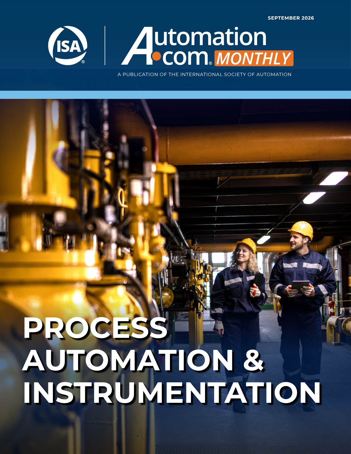 Cover for September issue focused on Process Automation & Instrumentation