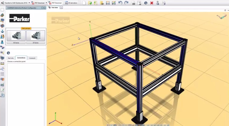 Parker Hannifin releases Parker T-Slot Aluminum Design Architect software
