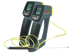 Portable infrared thermometer has Type k thermocouple input and USB data output