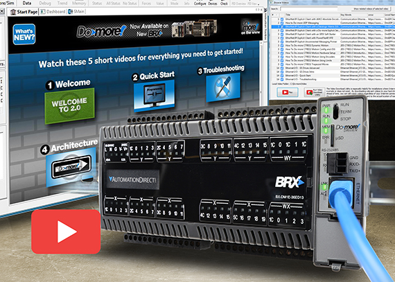 AutomationDirect introduces embedded video help for Do-More BRX PLC