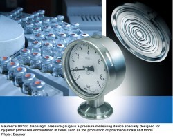 Baumer introduces DP100 diaphragm pressure gauge