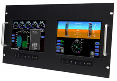 AbraxSys Releases a Rugged Dual 8.4” LCD Screen COTS Rack Mount Display System