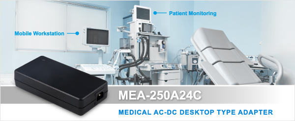 Thumbnail for Delta Electronics announces MEA-250A24C medical AC-DC desktop type adapter