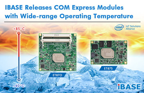 iBASE Technology introduces ET875 and ET870 COM Express Modules