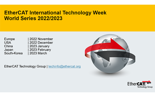 EtherCAT International Technology Week World Series Has Successful Debut