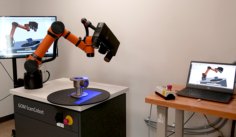 Scanning at different angles.