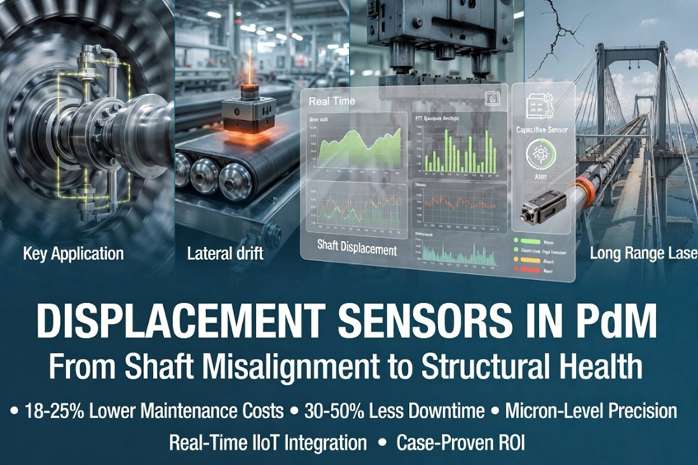 Implementing displacement sensors in a PdM setup follows a multi-step process.