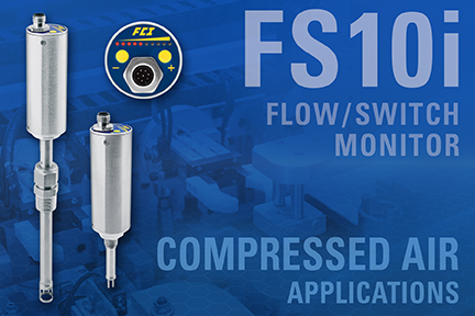 FCI introduces FS10i flow switch monitor for machinery manufacturers