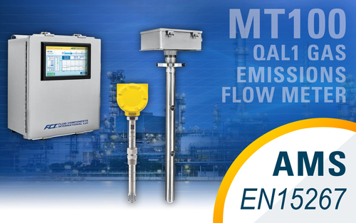 FCI MT100 Gas Emissions Flow Meter Obtains Best-In-Class Maintenance Interval Rating