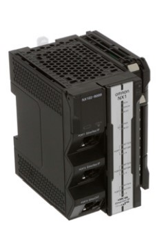 The Omron NX102 machine automation controller. (Image courtesy of Omron.)