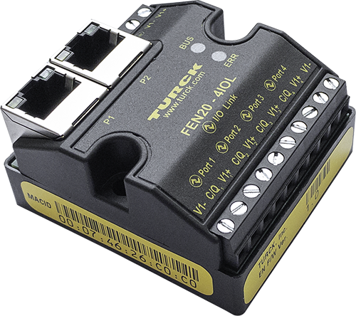 Turck introduces FEN20-4IOL industrial Ethernet I/O module