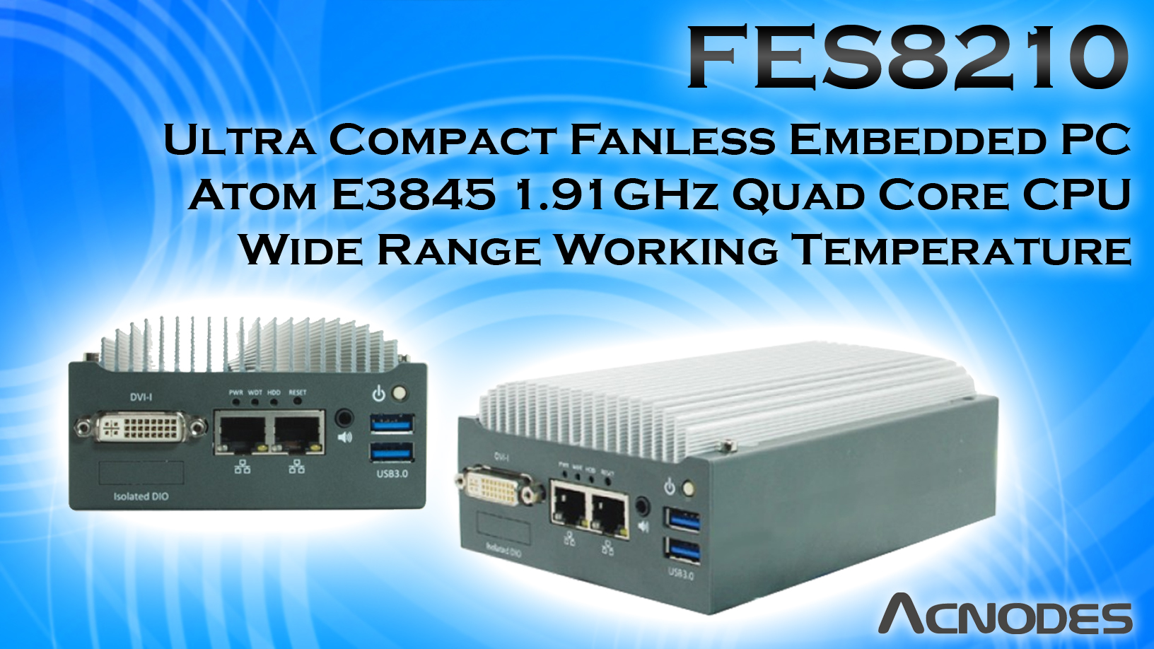 Palm Size Fanless Embedded PC for Implementation In Space Constraint Environments