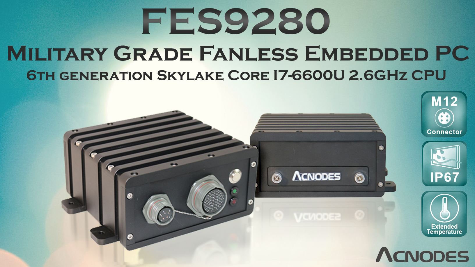 Rugged Embedded Computer for Compact Military Applications Features Newest Intel Skylake 6th Generation Core i7