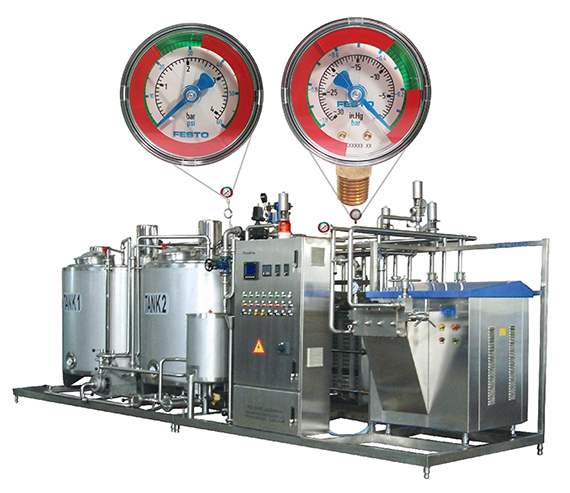 Festo introduces red/green demarcation for pressure and vacuum gauges