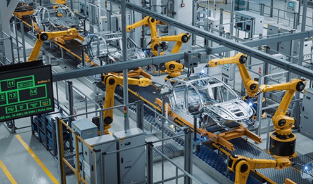 Figure 1: Industrial robots generally consist of a controller, robot and workpiece.