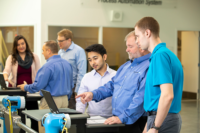 Figure 2: Training should go beyond a traditional classroom, providing students with hands-on experience, like at an Endress+Hauser PTU®.